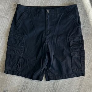 Men’s Faded Glory Men's Black 9 Pocket Cargo Shorts